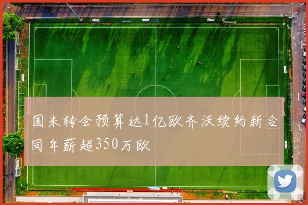 国米转会预算达1亿欧齐沃续约新合同年薪超350万欧